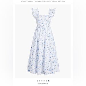 Hill House “Ellie” Nap Dress in Blue Botanical